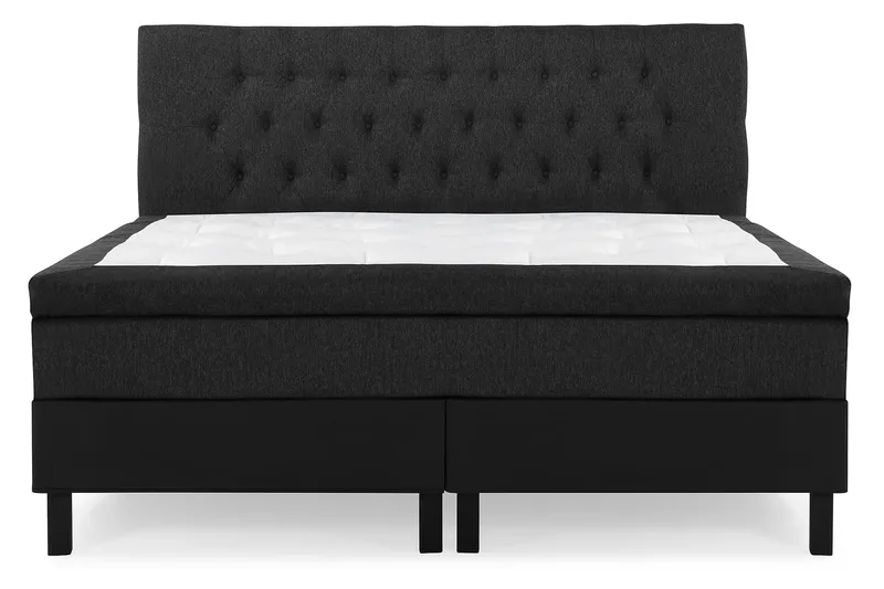 Lucky Komplett Sängpaket 160x200 Latex Diamant - Svart/Grå/PU - Möbler - Säng - Kontinentalsäng