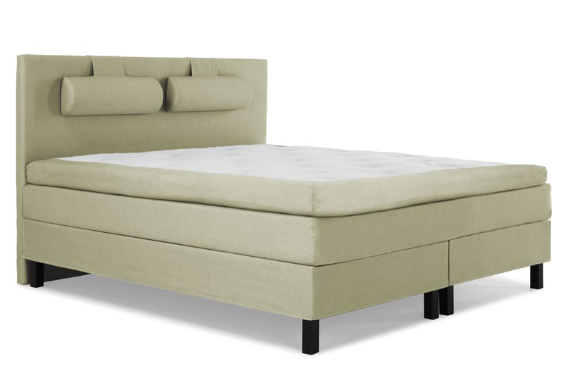 Lucky Komplett Sängpaket 160x200 Latex Slät Sänggavel - Nackkudde Stor Grön - Möbler - Säng - Kontinentalsäng