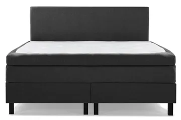 Lucky Slät Sänggavel 160 cm - Svart/Grå