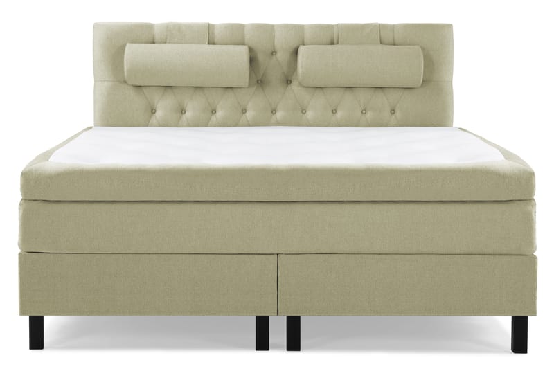 Lucky Komplett Sängpaket 160x200 Memory Diamant Sänggavel - Nackkudde Stor Grön - Möbler - Säng - Kontinentalsäng