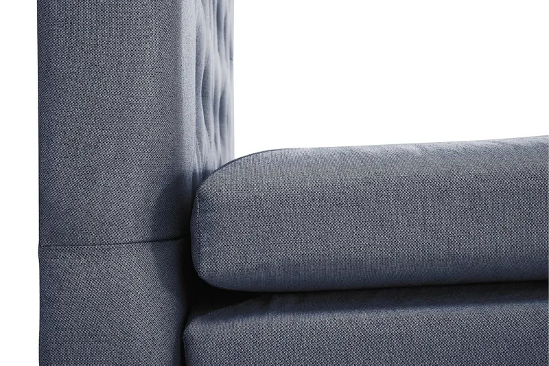 Lucky Komplett Sängpaket 160x200 Memory Diamant Sänggavel - Nackkudde Stor Mörkblå - Möbler - Säng - Kontinentalsäng