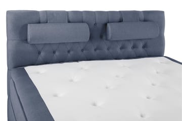 Lucky Komplett Sängpaket 160x200 Memory Diamant Sänggavel - Nackkudde Stor Mörkblå - Möbler - Säng - Kontinentalsäng