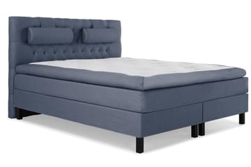 Lucky Komplett Sängpaket 160x200 Memory Diamant Sänggavel - Nackkudde Stor Mörkblå - Möbler - Säng - Kontinentalsäng