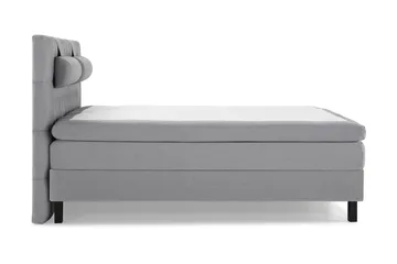 Lucky Komplett Sängpaket 160x200 Memory Diamant Sänggavel - Nackkudde Stor Mellangrå - Möbler - Säng - Kontinentalsäng