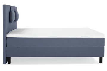Lucky Komplett Sängpaket 160x200 Skum Slät Sänggavel - Nackkudde Liten Mörkblå - Möbler - Säng - Kontinentalsäng
