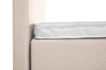 Lucky Komplett Sängpaket 160x200 Skum Slät Sänggavel - Nackkudde Stor Beige - Möbler - Säng - Kontinentalsäng