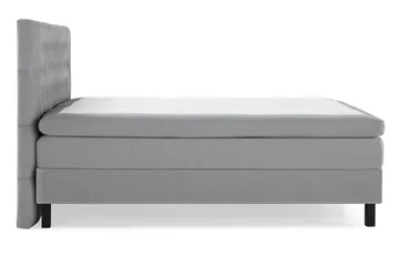 Lucky Komplett Sängpaket 160x200 Polyeter Diamant Sänggavel - Grå - Möbler - Säng - Kontinentalsäng