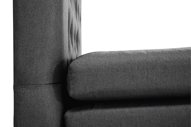 Lucky Komplett Sängpaket 160x200 Polyeter Diamant - Svart/Grå - Möbler - Säng - Kontinentalsäng