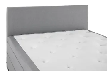 Lucky Komplett Sängpaket 160x200 Polyeter Slät Sänggavel - Mellangrå - Möbler - Säng - Kontinentalsäng
