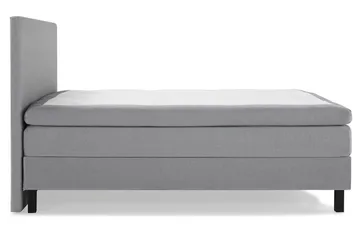 Lucky Komplett Sängpaket 160x200 Polyeter Slät Sänggavel - Mellangrå - Möbler - Säng - Kontinentalsäng