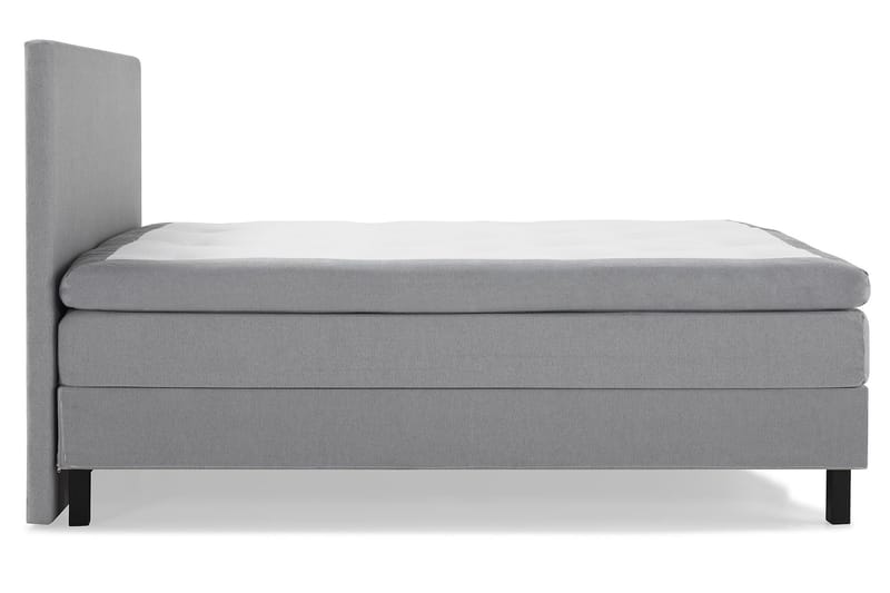 Lucky Komplett Sängpaket 160x200 Polyeter Slät Sänggavel - Mellangrå - Möbler - Säng - Kontinentalsäng