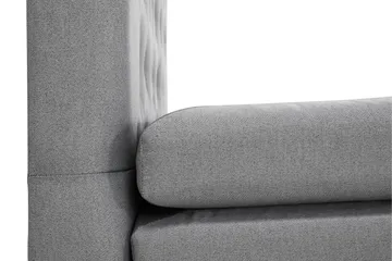 Lucky Komplett Sängpaket 160x200 Polyeter Diamant Sänggavel - Grå - Möbler - Säng - Kontinentalsäng