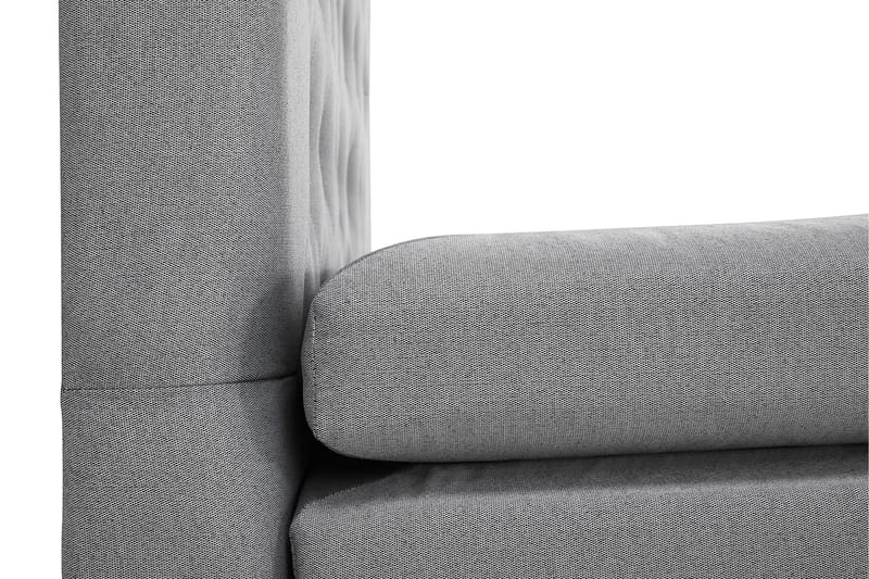 Lucky Komplett Sängpaket 160x200 Polyeter Diamant Sänggavel - Grå - Möbler - Säng - Kontinentalsäng