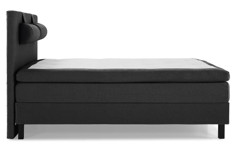 Lucky Komplett Sängpaket 160x200 Polyeter Slät - Nackkudde Stor Svart/Grå - Möbler - Säng - Kontinentalsäng