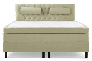 Lucky Komplett Sängpaket 160x200 Polyeter Diamant Sänggavel - Nackkudde Stor Grön - Möbler - Säng - Kontinentalsäng