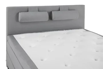 Lucky Komplett Sängpaket 160x200 Polyeter Slät Sänggavel - Nackkudde Stor Mellangrå - Möbler - Säng - Kontinentalsäng