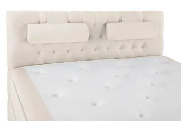 Lucky Komplett Sängpaket 160x200 Polyeter Diamant Sänggavel - Nackkudde Stor Beige - Möbler - Säng - Kontinentalsäng