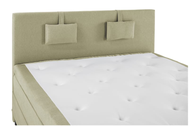 Lucky Komplett Sängpaket 160x200 Polyeter Slät Sänggavel - Nackkudde Liten Grön - Möbler - Säng - Kontinentalsäng