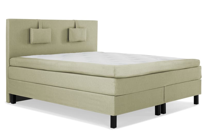Lucky Komplett Sängpaket 160x200 Polyeter Slät Sänggavel - Nackkudde Liten Grön - Möbler - Säng - Kontinentalsäng