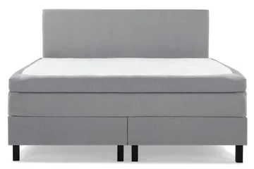 Lucky Komplett Sängpaket 160x200 Polyeter Slät Sänggavel - Mellangrå - Möbler - Säng - Kontinentalsäng