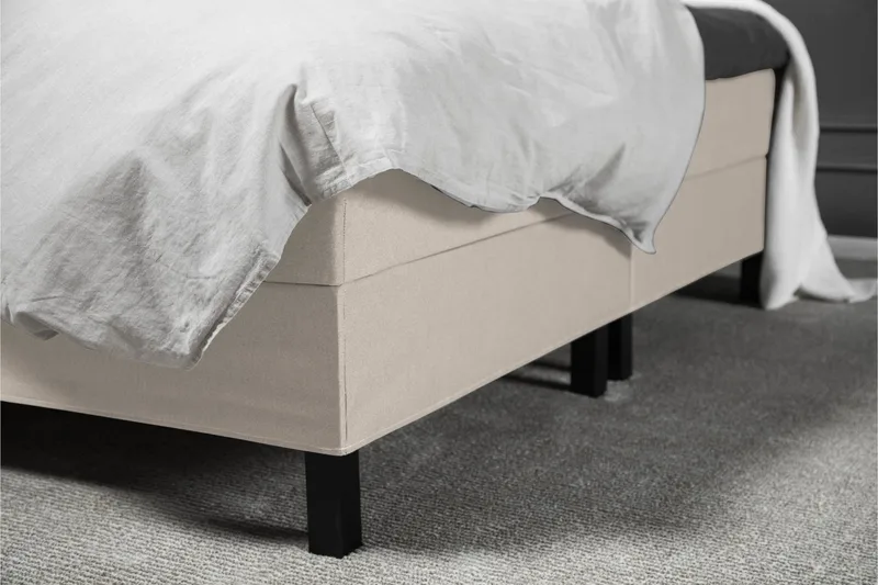 Lucky Komplett Sängpaket 180x200 Latex Diamant Sänggavel - Beige - Möbler - Säng - Kontinentalsäng