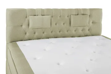 Lucky Komplett Sängpaket 180x200 Latex Diamant Sänggavel - Nackkudde Liten Grön - Möbler - Säng - Kontinentalsäng