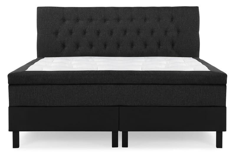 Lucky Komplett Sängpaket 180x200 Latex Diamant, Svart/Grå/PU