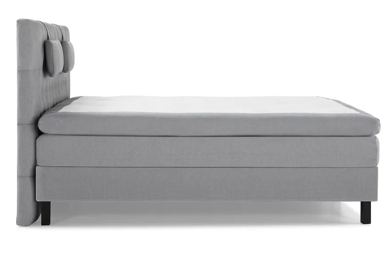 Lucky Komplett Sängpaket 180x200 Memory Diamant - Nackkudde Liten Mellangrå - Möbler - Säng - Kontinentalsäng