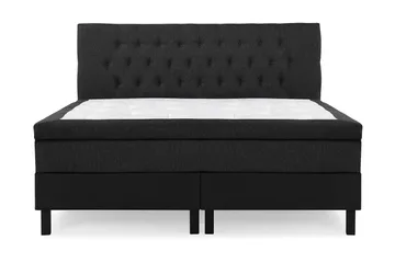 Lucky Diamant Sänggavel 180 cm - Svart/Grå/PU