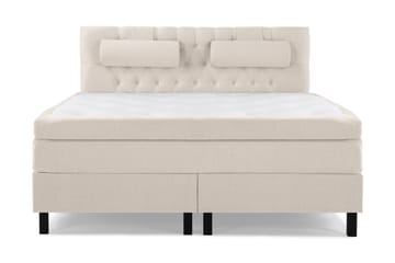 Lucky Komplett Sängpaket 180x200 Memory Slät Sänggavel - Beige - Möbler - Säng - Kontinentalsäng