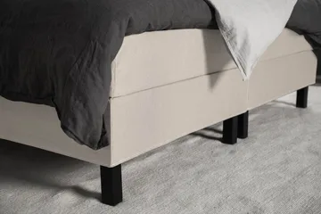 Lucky Komplett Sängpaket 180x200 Memory Slät Sänggavel - Nackkudde Stor Beige - Möbler - Säng - Kontinentalsäng