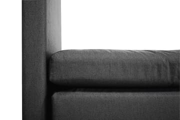 Lucky Komplett Sängpaket 180x200 Memory Slät Sänggavel - Svart/Grå/PU - Möbler - Säng - Kontinentalsäng