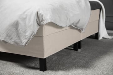 Lucky Komplett Sängpaket 180x200 Skum Diamant Sänggavel - Beige - Möbler - Säng - Kontinentalsäng