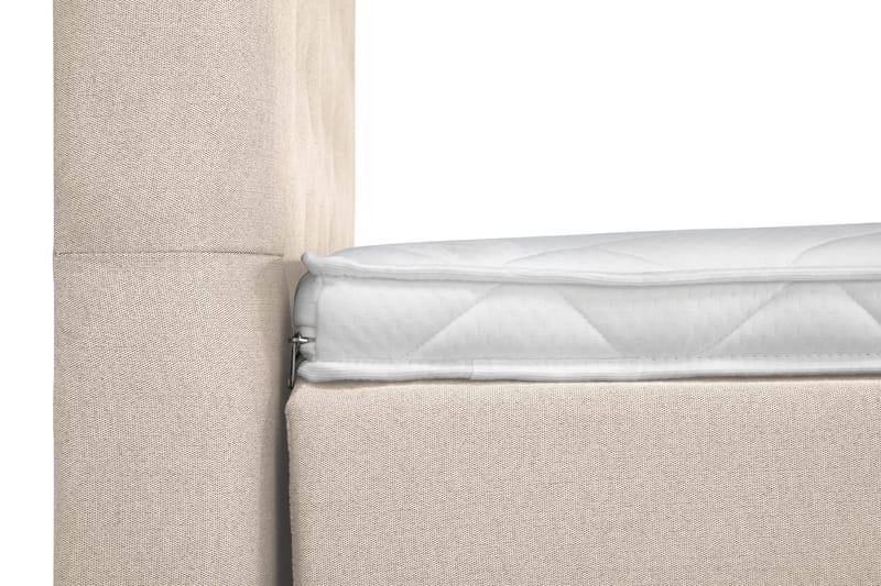 Lucky Komplett Sängpaket 180x200 Skum Diamant Sänggavel - Beige - Möbler - Säng - Kontinentalsäng