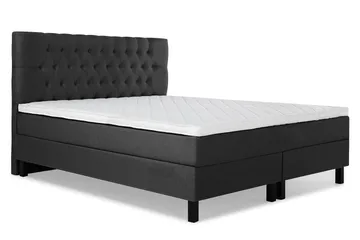 Lucky Komplett Sängpaket 180x200 Skum Diamant - Svart/Grå - Möbler - Säng - Kontinentalsäng
