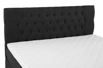 Lucky Komplett Sängpaket 180x200 Skum Diamant - Svart/Grå/PU - Möbler - Säng - Kontinentalsäng