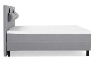 Lucky Komplett Sängpaket 180x200 Skum Slät Sänggavel - Nackkudde Stor Mellangrå - Möbler - Säng - Kontinentalsäng