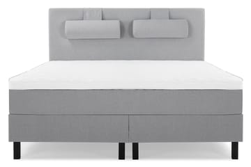 Lucky Komplett Sängpaket 180x200 Skum Slät Sänggavel - Nackkudde Stor Mellangrå - Möbler - Säng - Kontinentalsäng