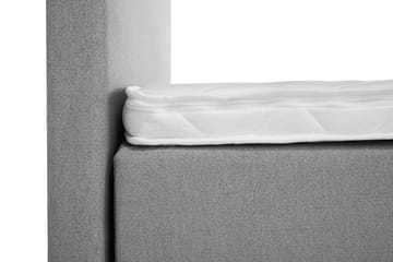 Lucky Komplett Sängpaket 180x200 Skum Slät Sänggavel - Nackkudde Stor Mellangrå - Möbler - Säng - Kontinentalsäng