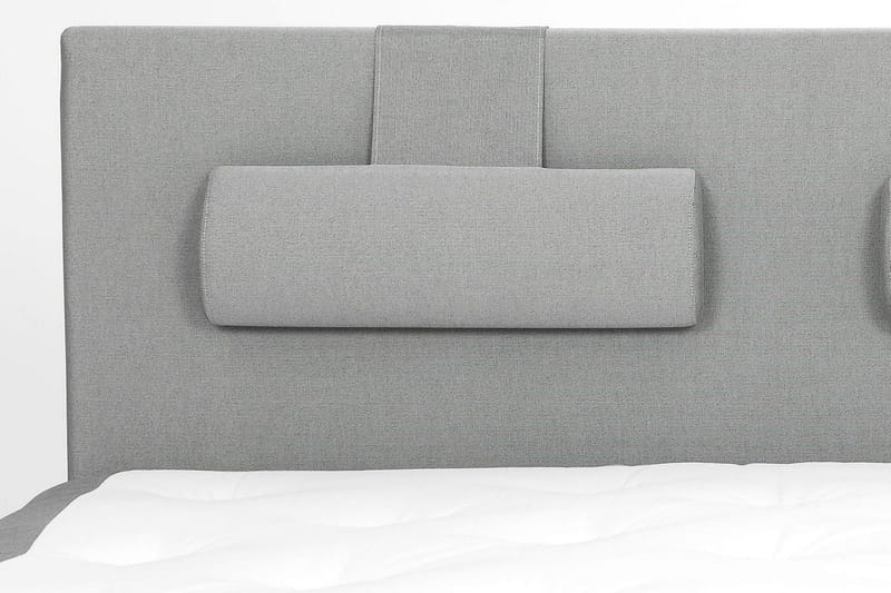 Lucky Komplett Sängpaket 180x200 Skum Slät Sänggavel - Nackkudde Stor Mellangrå - Möbler - Säng - Kontinentalsäng