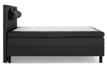 Lucky Komplett Sängpaket 180x200 Polyeter Slät - Nackkudde Stor Svart/Grå - Möbler - Säng - Kontinentalsäng