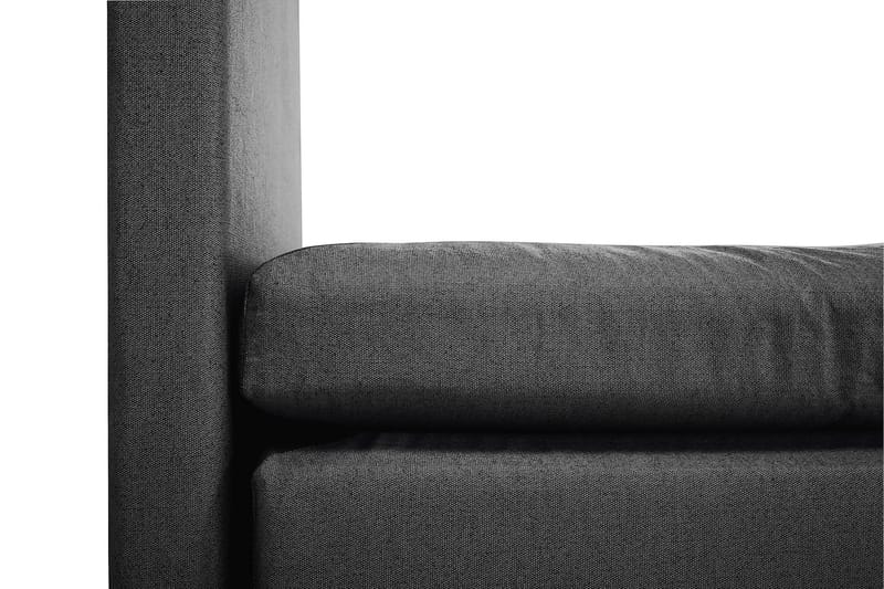 Lucky Komplett Sängpaket 180x200 Polyeter Slät - Nackkudde Stor Svart/Grå - Möbler - Säng - Kontinentalsäng