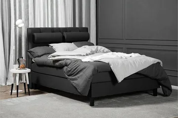 Lucky Kontinentalsäng 140x200 cm - Svart/Grå - Möbler - Säng - Kontinentalsäng