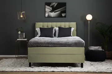 Lucky Kontinentalsäng 140x200Polyeter - Grön - Möbler - Säng - Kontinentalsäng