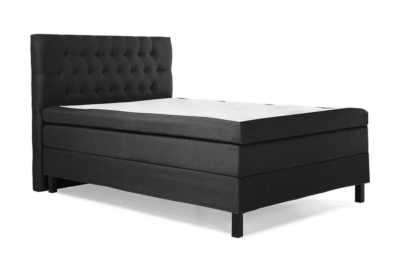 Lucky Kontinentalsäng 140x200Polyeter - Svart/Grå - Möbler - Säng - Kontinentalsäng