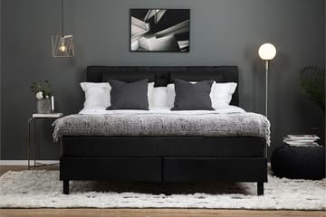 Lucky Kontinentalsäng 160x200 cm - Svart/Grå - Möbler - Säng - Kontinentalsäng