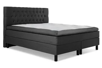 Lucky Kontinentalsäng 160x200Latexmadrass - Svart/Grå - Möbler - Säng - Kontinentalsäng