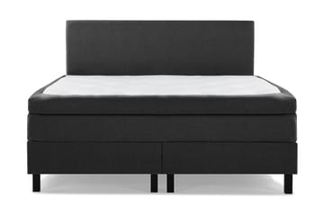 Utan sänggavel - Svart/Grå/PU