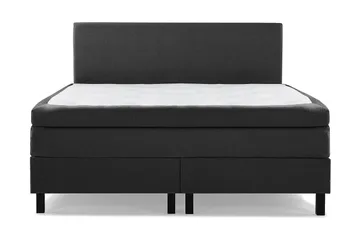 Utan sänggavel - Svart/Grå/PU