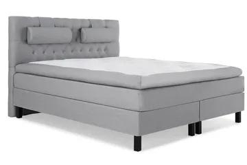 Lucky Kontinentalsäng 160x200Polyeter - Ljusgrå - Möbler - Säng - Kontinentalsäng